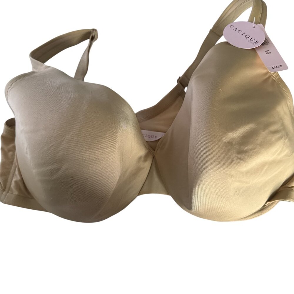Cacique Comfort bra size 46D Nude Lightly Lined Full Coverage